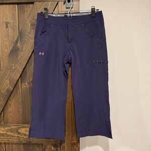 Under Armour women Capri wide leg crop pant size 4